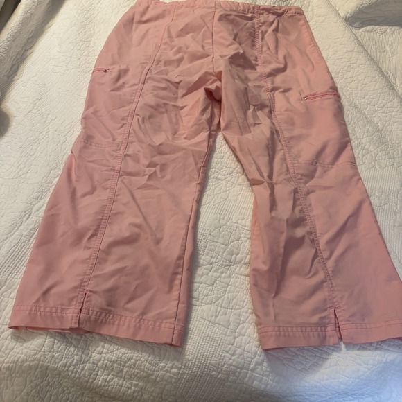 Women's Nike Athletic Capri Pants Drawstrings Pockets Size Medium 8/10 Pink - Picture 1 of 7